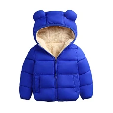 Toddler Baby Boy Girl Fleece Jacket Kids Bear Ear Zipper Hooded Puffer Coat Winter Lightweight Warm Clothes Outerwear (Royal Blue, 4-5 Years) Toddler Baby Boy Girl Fleece Jacket Kids Bear Ear Zipper Hooded Puffer Coat Winter Lightweight Warm Clothes Outerwear (Royal Blue, 4-5 Years)