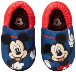 Toddler Baby Slippers - Minnie Mouse and Mickey Mouse Fuzzy Slippers for Boys and Girls, Navy Red Mickey Ears, 5-6 Little Kid Toddler Baby Slippers - Minnie Mouse and Mickey Mouse Fuzzy Slippers for Boys and Girls, Navy Red Mickey Ears, 5-6 Little Kid