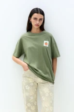 Tomato Graphic T hirt edium green