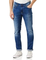 Tommy Hilfiger Men's Ryan Rlxd Strght Wmbs Jeans, Wilson Mid Blue Stretch, 36W / 34L Tommy Hilfiger Men's Ryan Rlxd Strght Wmbs Jeans, Wilson Mid Blue Stretch, 36W / 34L