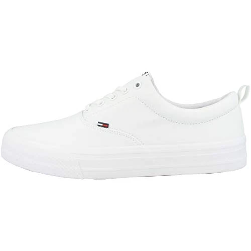 Tommy Jeans Men Classic Vulcanised Trainers, White (White), 41 EU