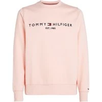 Tommy Logo Sweatshirt - Pink - L