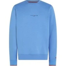 Tommy Logo Tipped Crew - Blue - XL