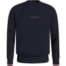 Tommy Logo Tipped Crew - Navy - L