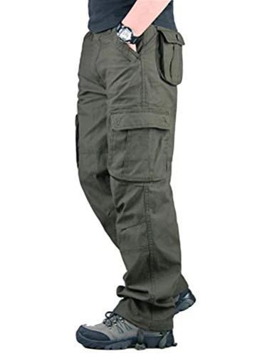 Tomwell Mens Cargo Combat Work Trouser with Knee Pad Pockets and Reinforced Seams with Multi Pockets