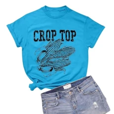 Top Women's Short Sleeve Set Women Graphic T-Shirt Vintage Corn Short Sleeve Vintage T Shirt Women's Short Sleeve Blouse T-Shirt Tops Women Short Sleeve Fit T-Shirt Blouse Summer Classic T-Shirt,