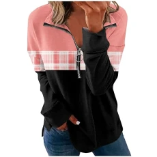 Tops for Women UK Womens Tops Hoodie Ladies Polo Neck Jumpers Breastfeeding Tops Backless Tops for Women Oversized Jumper Cute Tops Ladies Jumpers Size 20(3-Pink,S)