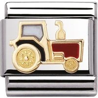 Tractor Charm - Stainless Steel