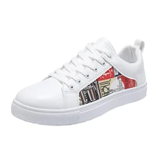 Trainers Men's PU Leather Sports Shoes, Flat Shoes, Low-Top Trainers, Lace-Up Low Shoes, Platform Sole, Fashion Men's Shoes, Versatile Running Shoes, Comfortable Walking Shoes, Lightweight Running Trainers Men's PU Leather Sports Shoes, Flat Shoes, Low-Top Trainers, Lace-Up Low Shoes, Platform Sole, Fashion Men's Shoes, Versatile Running Shoes, Comfortable Walking Shoes, Lightweight Running