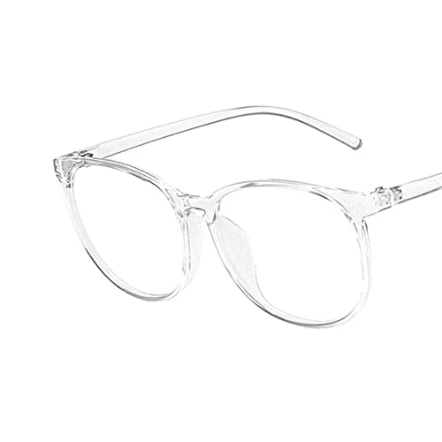 Transparent Glasses Frame Vintage Computer Eyeglasses Blue Light Clear Blocking Eyewear Optical Round Glasses