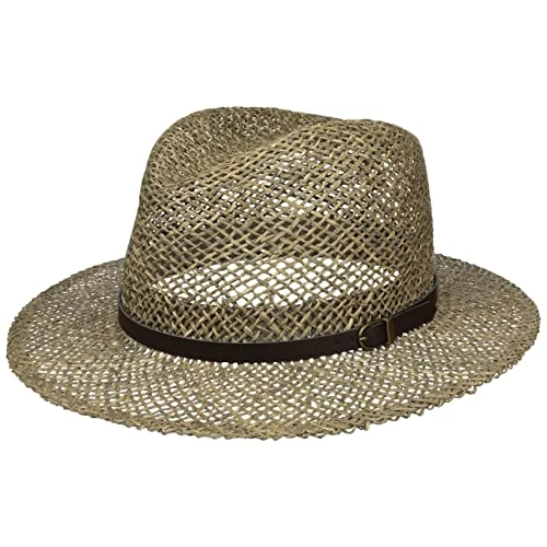 Traveller Straw Hat Men’s - Sun hat Made of 100% Straw - Hat in M (56-57 cm) - Made in Ital