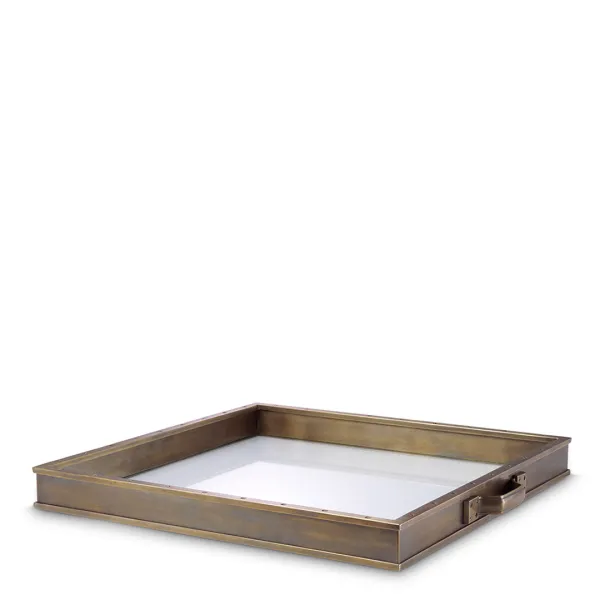 Tray Trouvaille Vintage Brass Finish - Gold