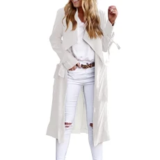 Trench Coat Women Women Dress Breasted Front Button Womens Style Long Double Women'S Dress Waterproof Womens Clothes Clearance Holiday Essentials for Women Ski Jacket Womens