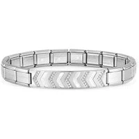 Trendsetter New York Silver Chevron Bracelet - 18cm