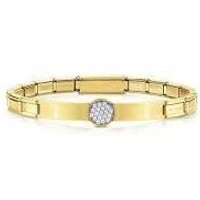 Trendsetter Pavé Gold Bracelet - Adjustable