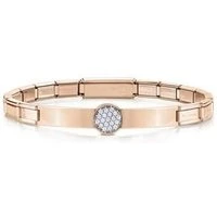 Trendsetter Pavé Rose Gold Bracelet - Adjustable