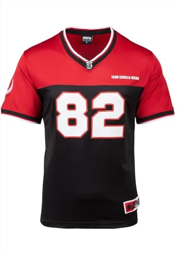 Trenton Football Jersey - Black/Red