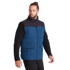 Trillick Downlike Gilet: Dark Navy/Loch Blue: XXL