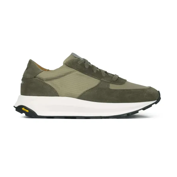 Trinity Tech Olive Womens Trainers, Womens / UK / Suede / Green