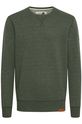 Trip Men's Sweatshirt Sweat Shirt Jumper with Crew Neck with Fleece Lining, Size:M, Colour:Climb Ivy