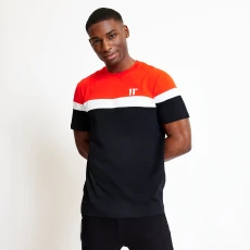 Triple Panel T-Shirt - Performance Red / Black / White