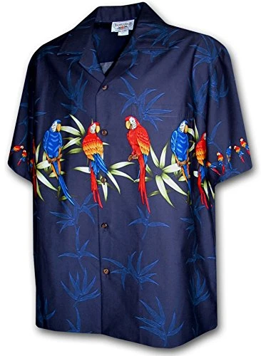 Tropical Parrot Hawaiian Shirts - Mens Hawaiian Shirts - Aloha Shirt - Hawaiian - -