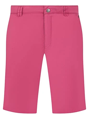 Trousers - B-Palma Pink Summer Twill Cotton Bermuda Shorts, 42