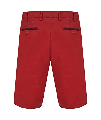 Trousers - B-Palma RED Summer Twill Cotton Bermuda Shorts, 32