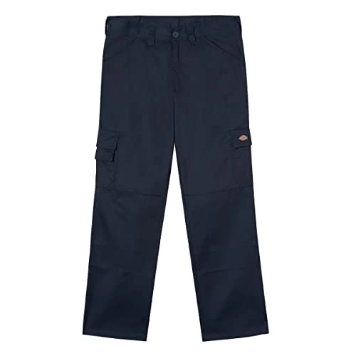 - Trousers for Men, Everyday Pants, Regular Fit, Navy Blue, 26W/32L