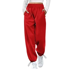 Trousers Women's Elastic Waistband Fashion Wide Leg for Women Fashion Baggy Jogging Bottoms High Waisted Jogger Trousers Sports Trousers with Pockets Drawstring Training Trousers Black Trousers Trousers Women's Elastic Waistband Fashion Wide Leg for Women Fashion Baggy Jogging Bottoms High Waisted Jogger Trousers Sports Trousers with Pockets Drawstring Training Trousers Black Trousers