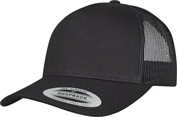 Trucker Cap, Classic Trucker Hat, Baseball Trucker Cap with 5-Panel and Mesh Back, Adjustable Baseball Hat with Plastic Closure, Headwear, Unisex, Colour: Black, Size: One Size Trucker Cap, Classic Trucker Hat, Baseball Trucker Cap with 5-Panel and Mesh Back, Adjustable Baseball Hat with Plastic Closure, Headwear, Unisex, Colour: Black, Size: One Size