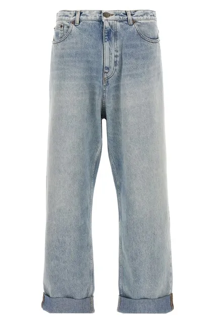turn-up jeans - Light Blue