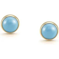 Turquoise & Gold Earrings