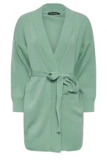 Turquoise Green Belted Midi Cardigan Petite Turquoise Green Belted Midi Cardigan Petite