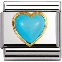 Turquoise Heart Charm