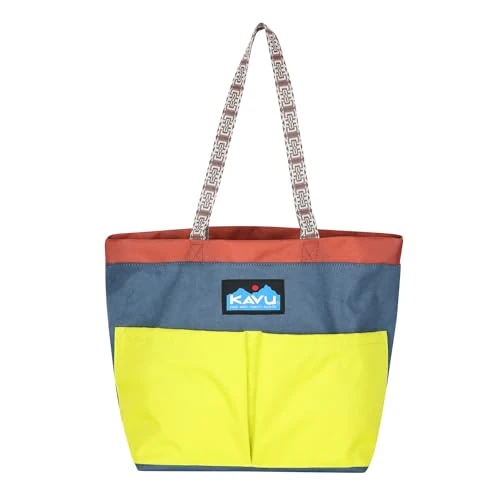 Twin Falls Tote Shoulder Strap Canvas Color Block Bag, Fun Camp, One Size, Twin Falls Tote