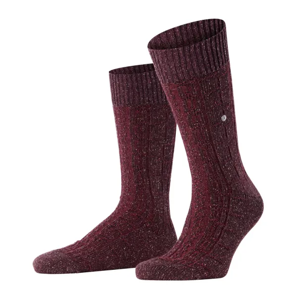 Twist of Tweed Men Boot socks - Red
