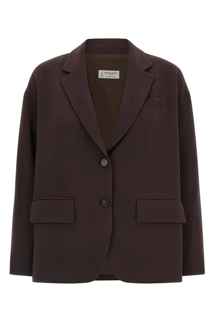Two-button blazer - Brown