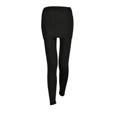 Two in One Leggings Women Leggings with Skirt Soft Elasticated Full Length Mini Skirt Leggings Elastic Casual Skinny Pants (Black) Two in One Leggings Women Leggings with Skirt Soft Elasticated Full Length Mini Skirt Leggings Elastic Casual Skinny Pants (Black)