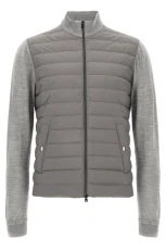 Two-material cardigan Gray Size 54