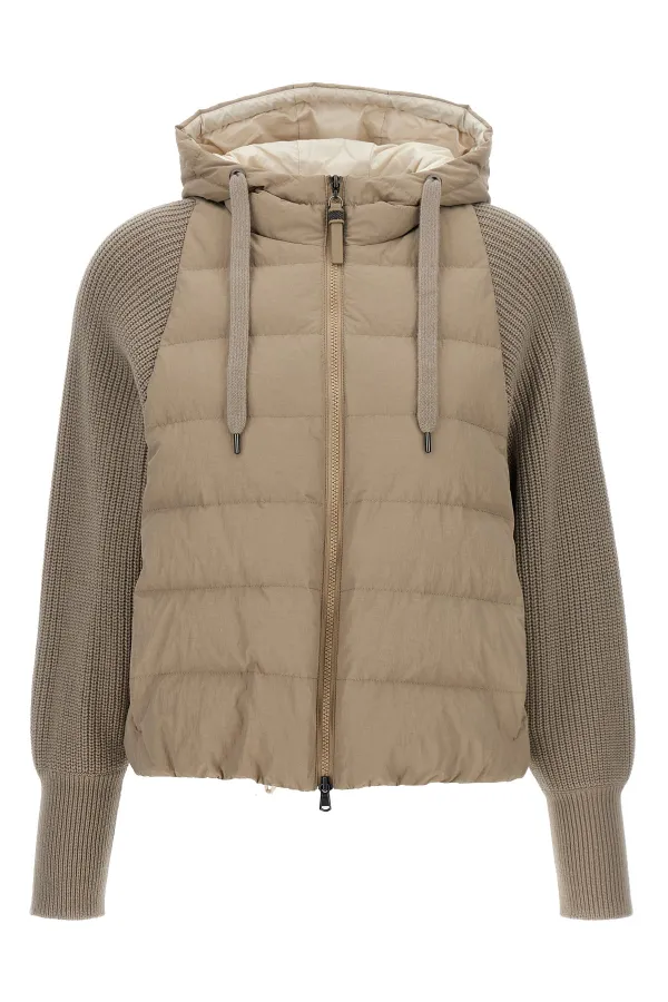 Two-Material Puffer Jacket - 40 IT