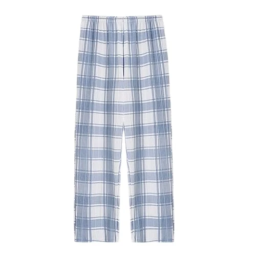 Two-piece women's short trousers, spring/summer checked pyjama bottoms, women's trousers, loose and comfortable, large outerwear, four seasons, home furnishings, women's cartoon house trousers, army