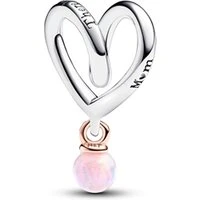 Two-tone Wrapped Heart Charm