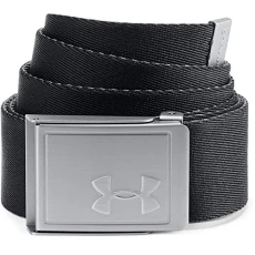 UA Men's Webbing 2.0 Belt, Versatile Belt, Reversible Belt Men, Black (Black/Pitch Gray/Silver (002)), one size UA Men's Webbing 2.0 Belt, Versatile Belt, Reversible Belt Men, Black (Black/Pitch Gray/Silver (002)), one size