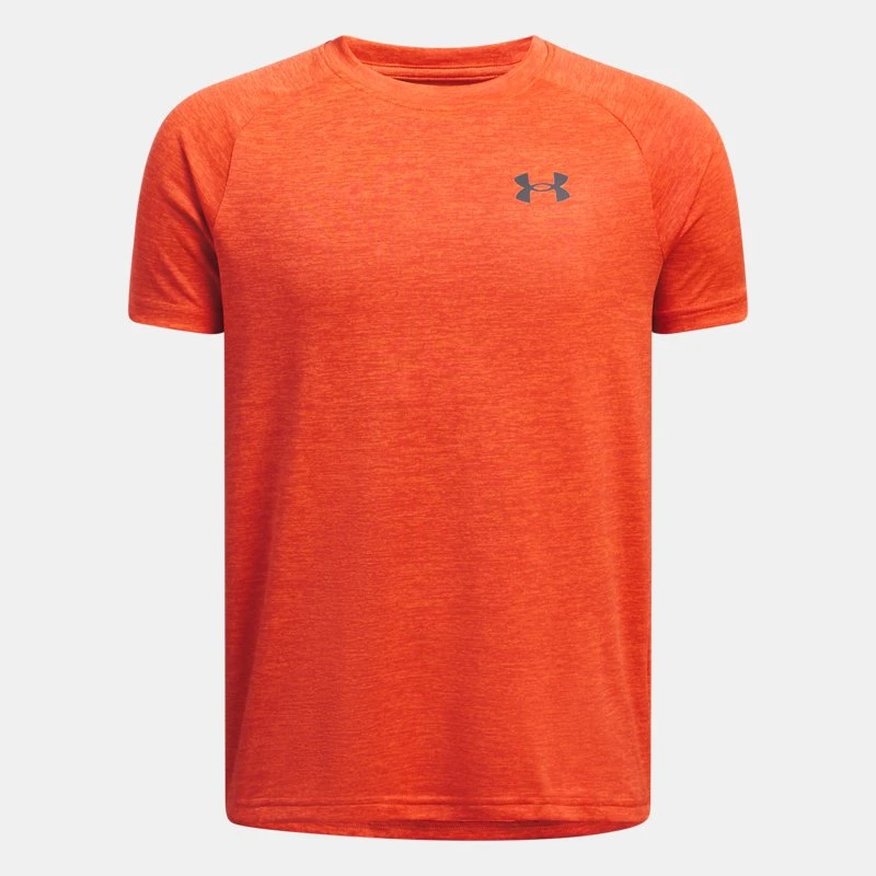 UA Tech? Boys Short Sleeve Fire / Castlerock YMD ( 59 in) - Orange