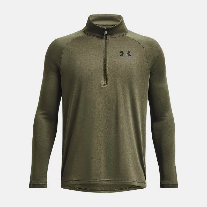 UA Tech? Boys ? Zip Marine OD Green / Black YXS ( in)