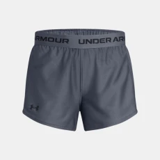 UA Tech? Play Up Girls Shorts Downpour Gray / Downpour Gray / Black YXL ( 67 in)