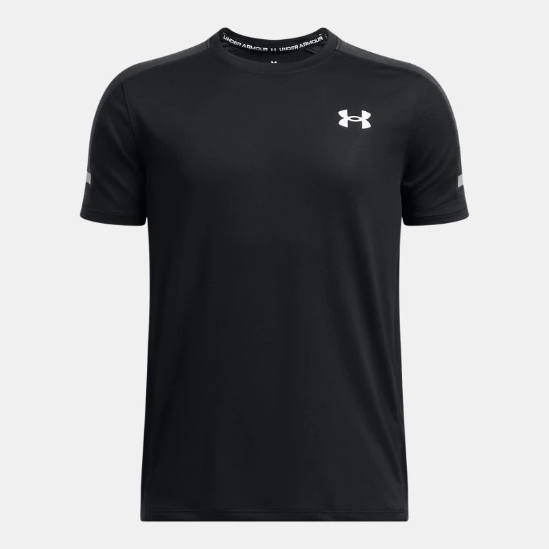 UA Tech? Utility Boys Short Sleeve Black / Black / White YXS ( in)