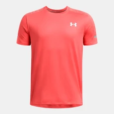 UA Tech? Utility Boys Short Sleeve Fire / Castlerock / White YMD ( 59 in) - Orange