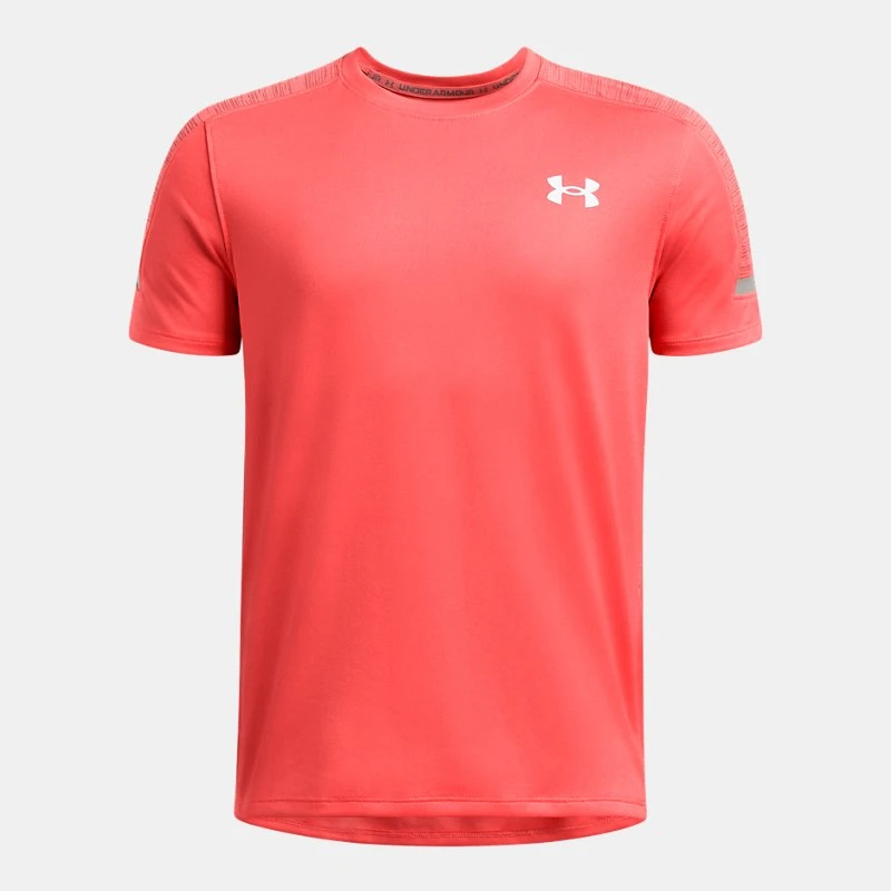 UA Tech? Utility Boys Short Sleeve Fire / Castlerock / White YMD ( 59 in) - Orange